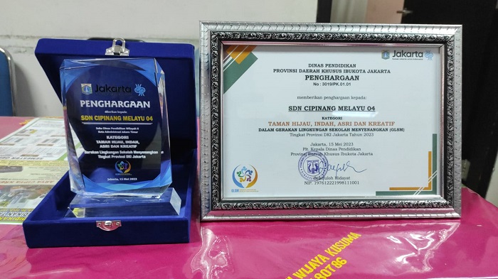 Penghargaan Taman Hijau, Indah, Asri dan Kreatif dalam Gerakan Lingkungan Sekolah Menyenangkan GLSM